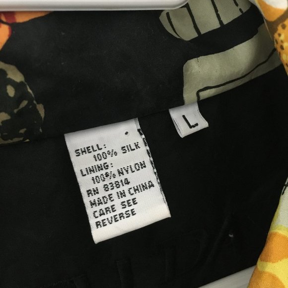 FUDA International Floral Silk Bomber Jacket - Picture 7 of 7